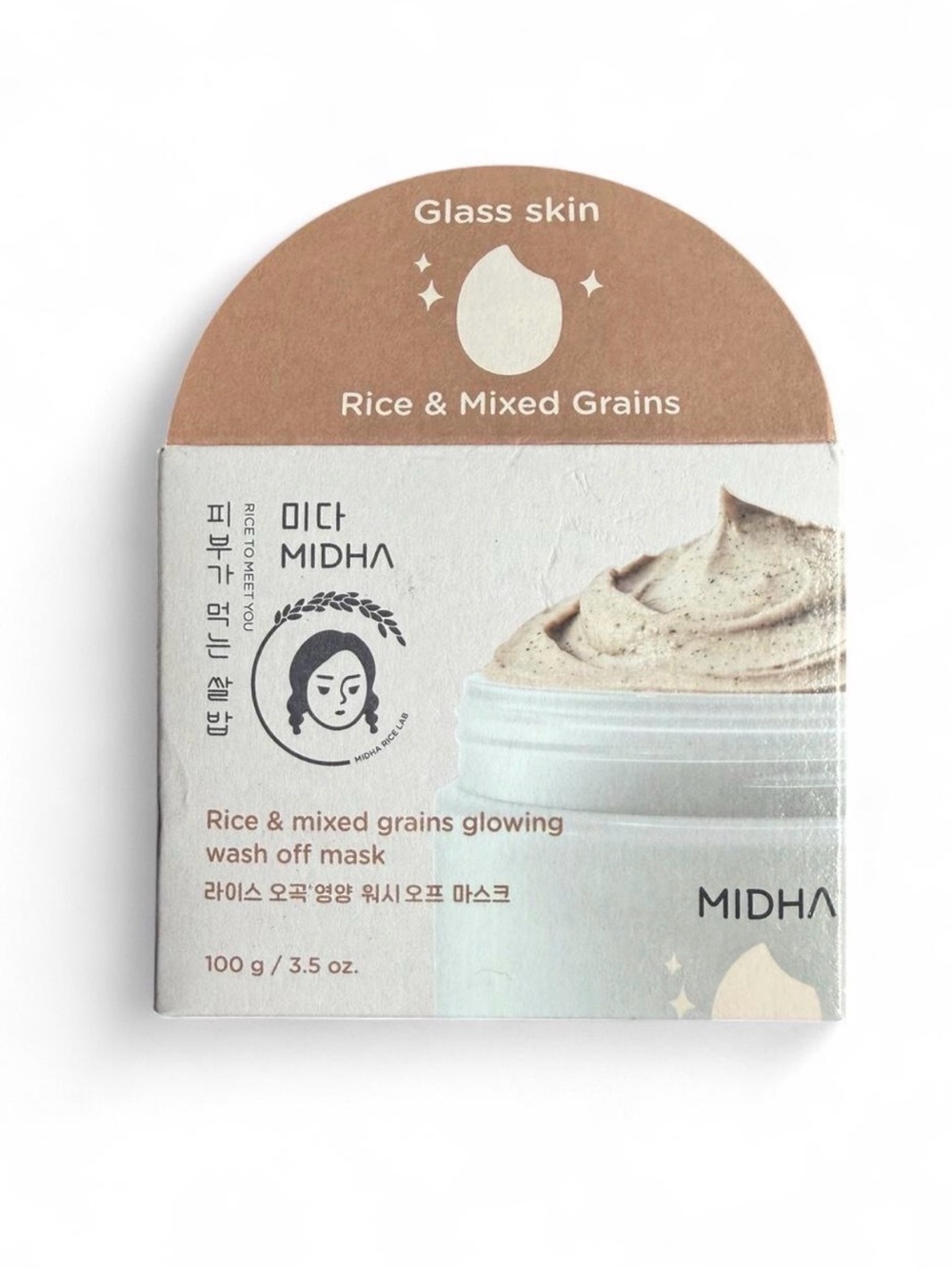 Midha Korean Rice & Mixed Grains Glowing Wash-Off Mask